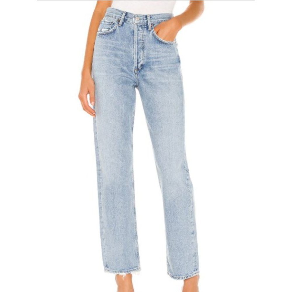 Agolde 90's Mid Rise Loose Fit Jeans in Snapshot